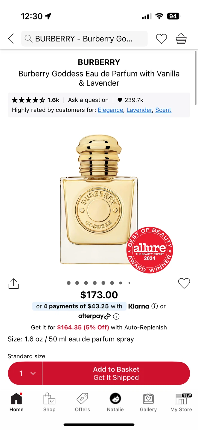Burberry Goddess Perfume 50ml - photo 3