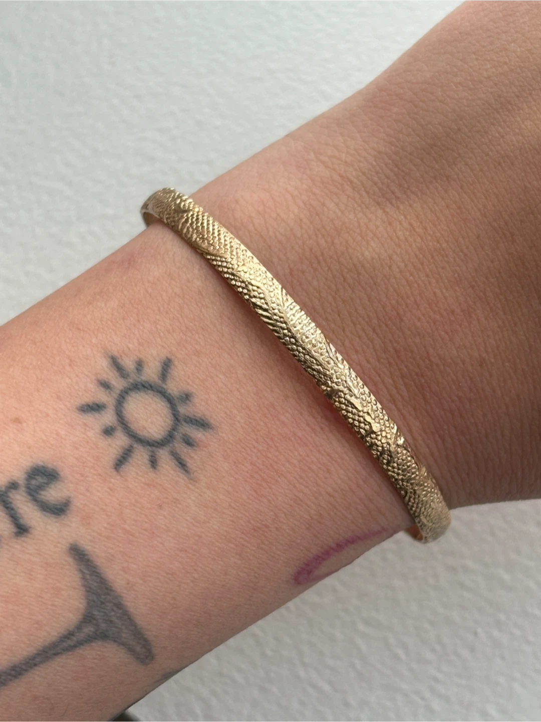 Gold Tone Bangle Bracelet