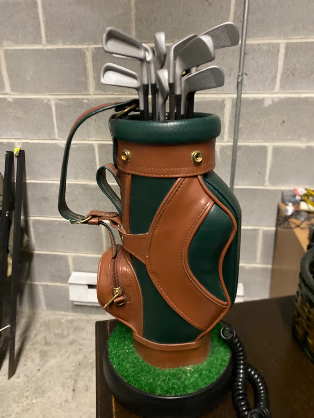 Vintage Golf Club Set telephone