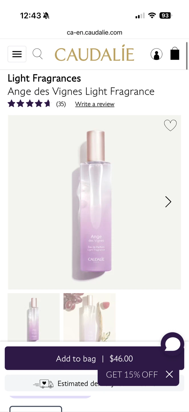 Caudalie Ange des Vignes Light Fragrance - photo 2