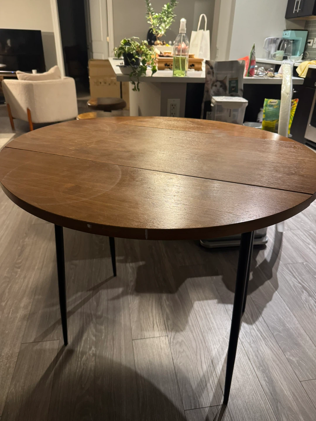 Round Wooden Dining Table - photo 2