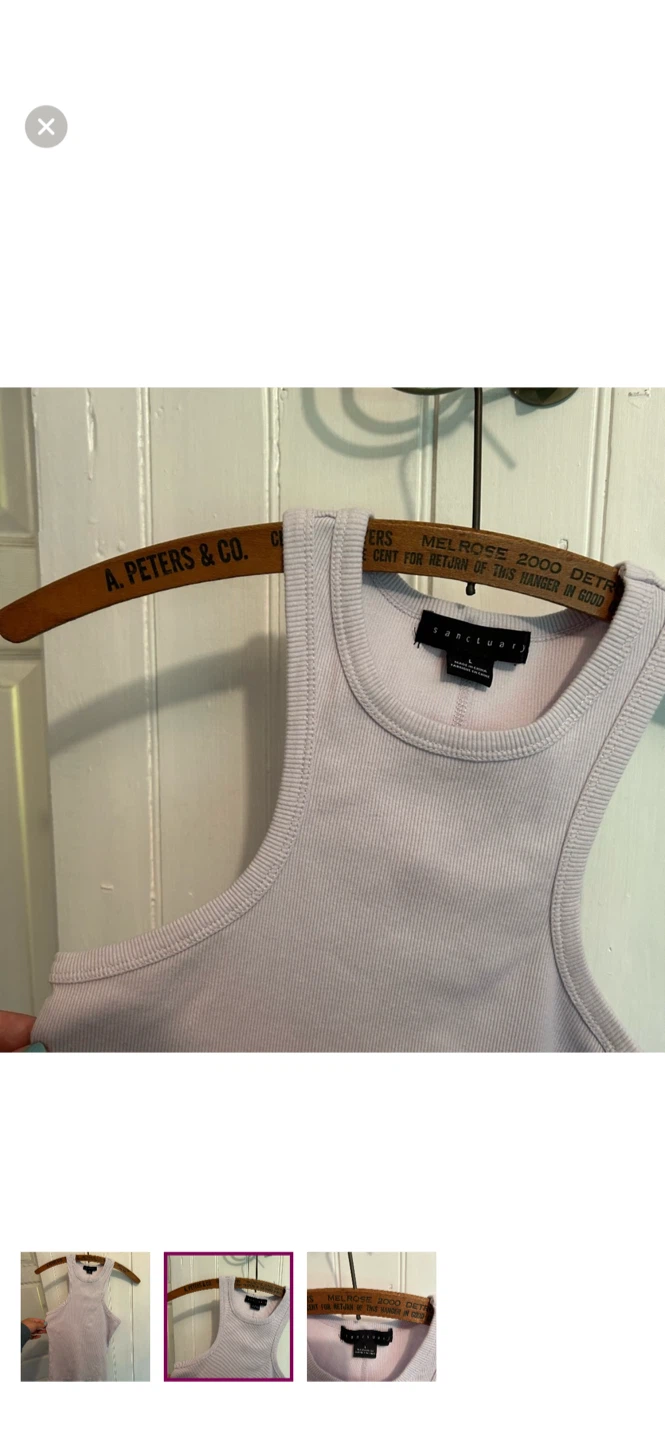Sanctuary Ribbed Tank Top - Size L - photo 2