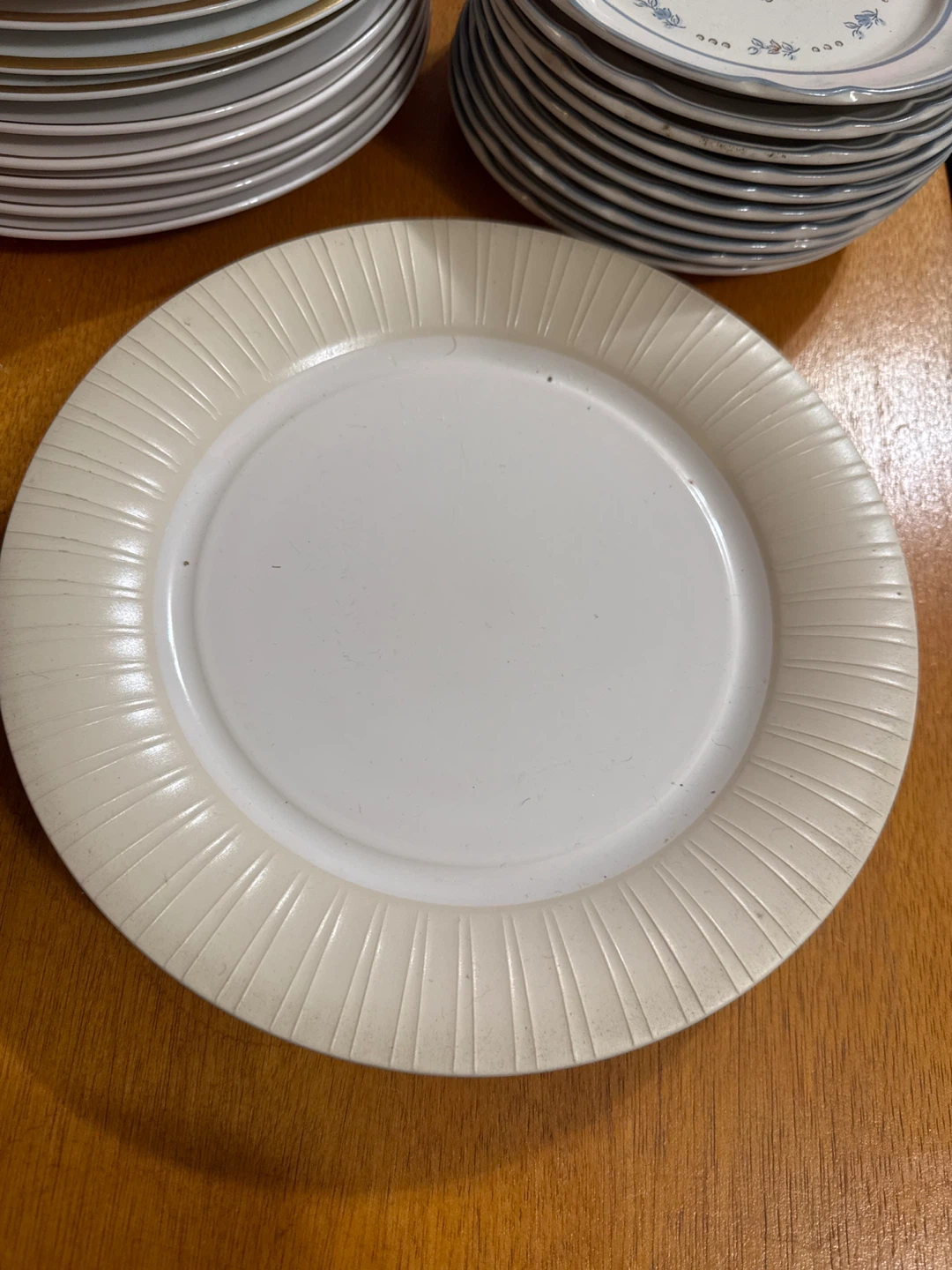3 Neutral Dinner Plates 🥕