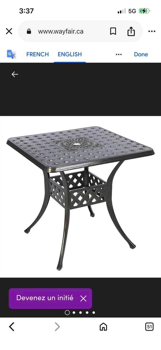 New Olmsted 3- piece patio dining set - photo 5