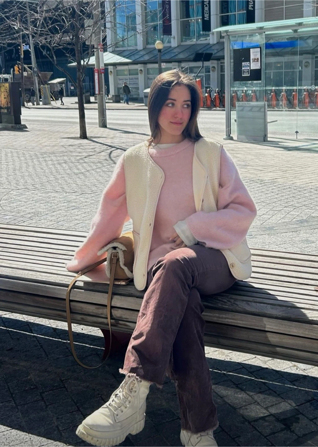 Pink warm sweater