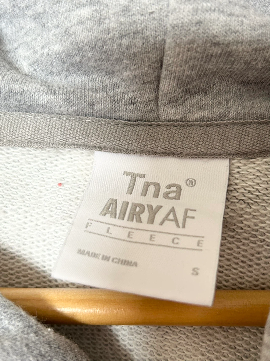 Tna AiryAF Fleece Hoodie - Grey, Size S - photo 3