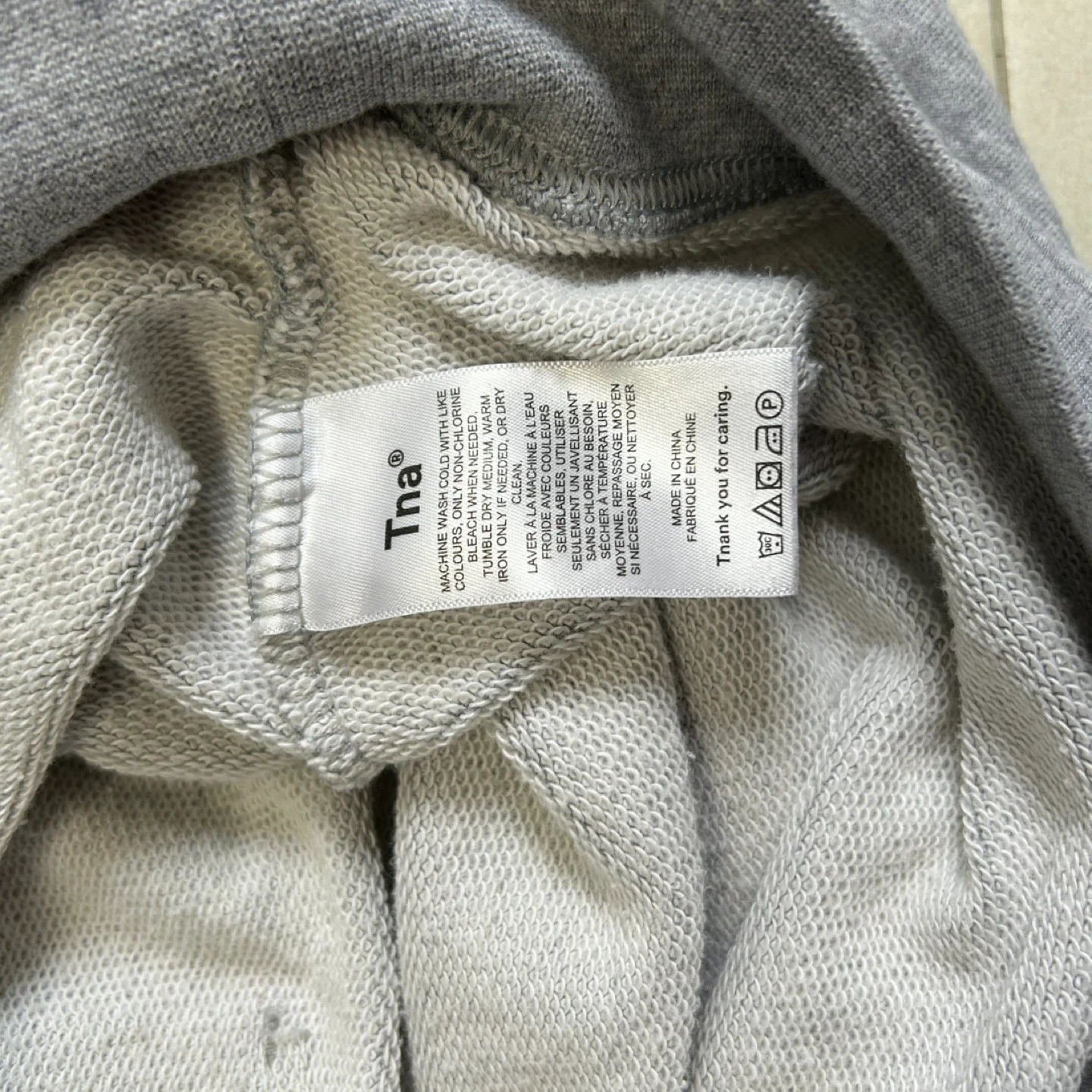 Tna AiryAF Fleece Hoodie - Grey, Size S - photo 4