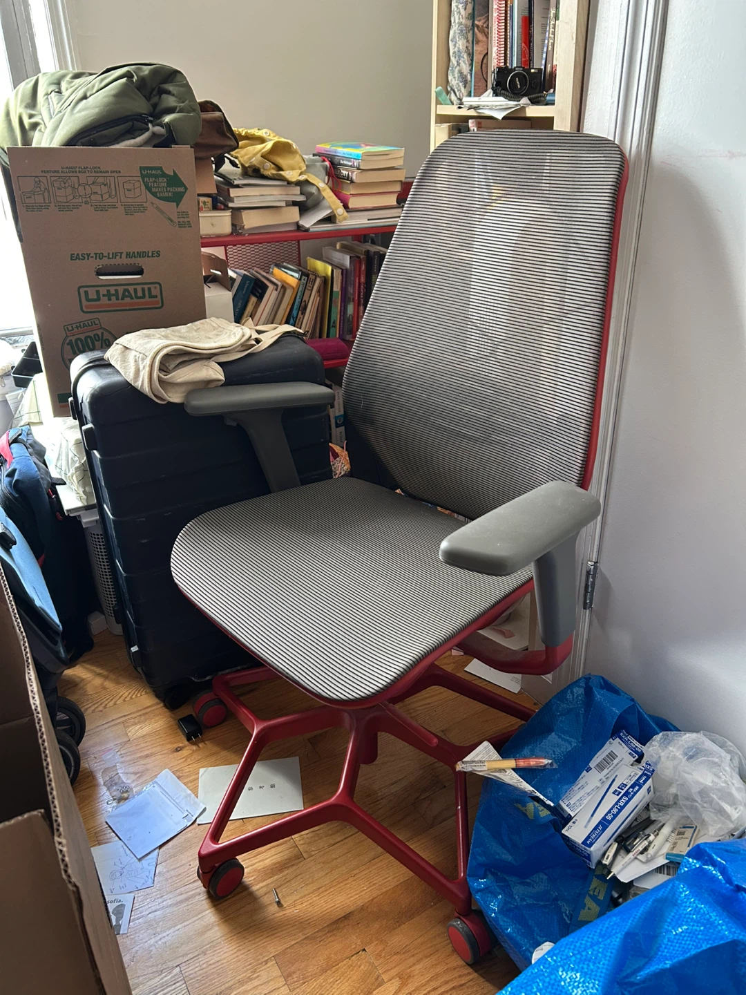 Red IKEA office Chair