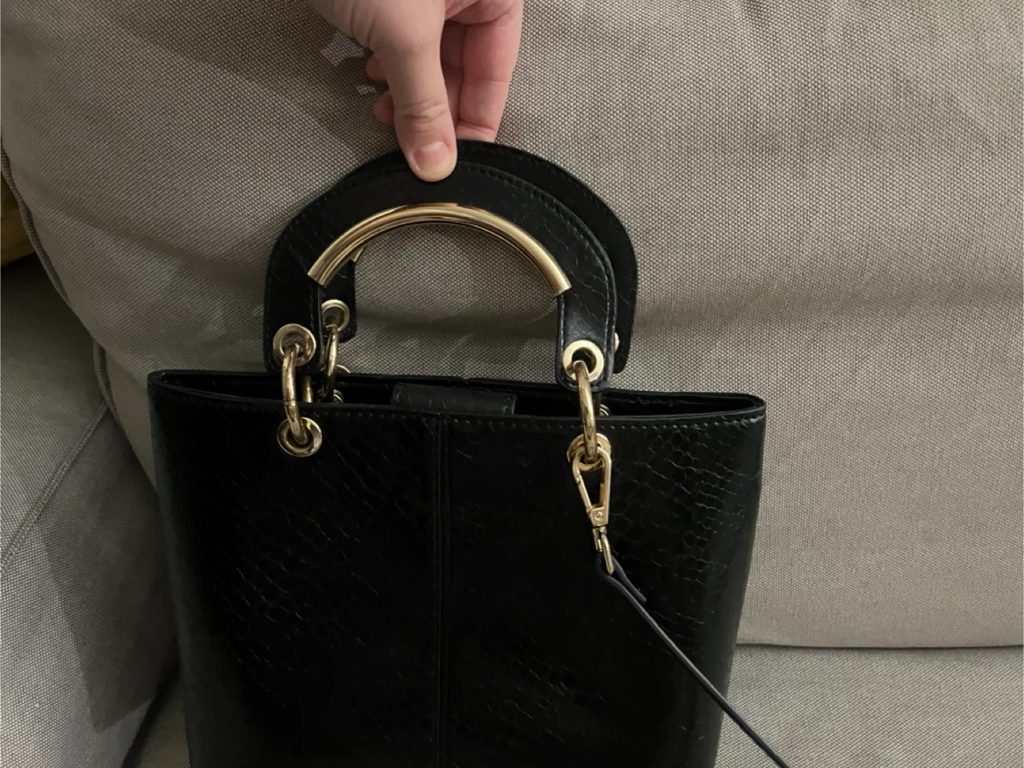 Black Snakeskin Purse - photo 2