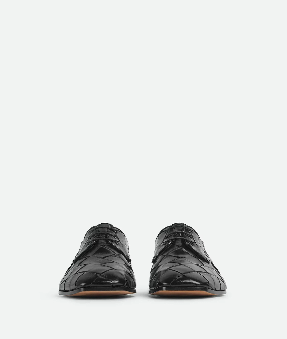 Bottega Veneta Roma Lace Up Shoes in Black Intrecciato Leather - photo 3