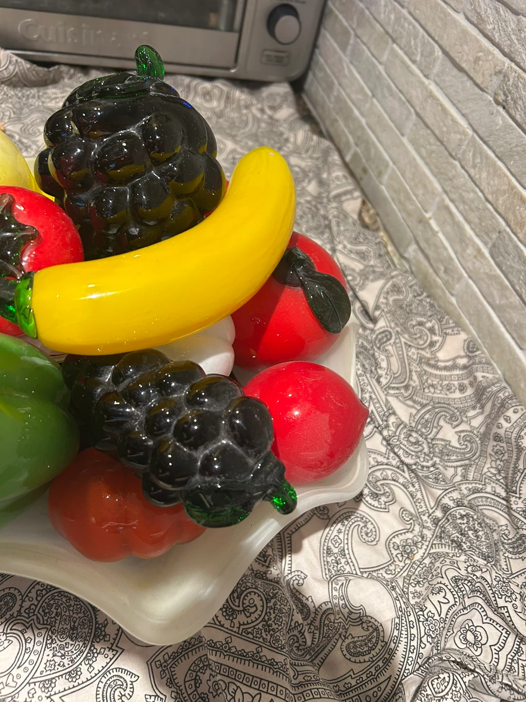 Decorative Glass Fruit Bowl - photo 3