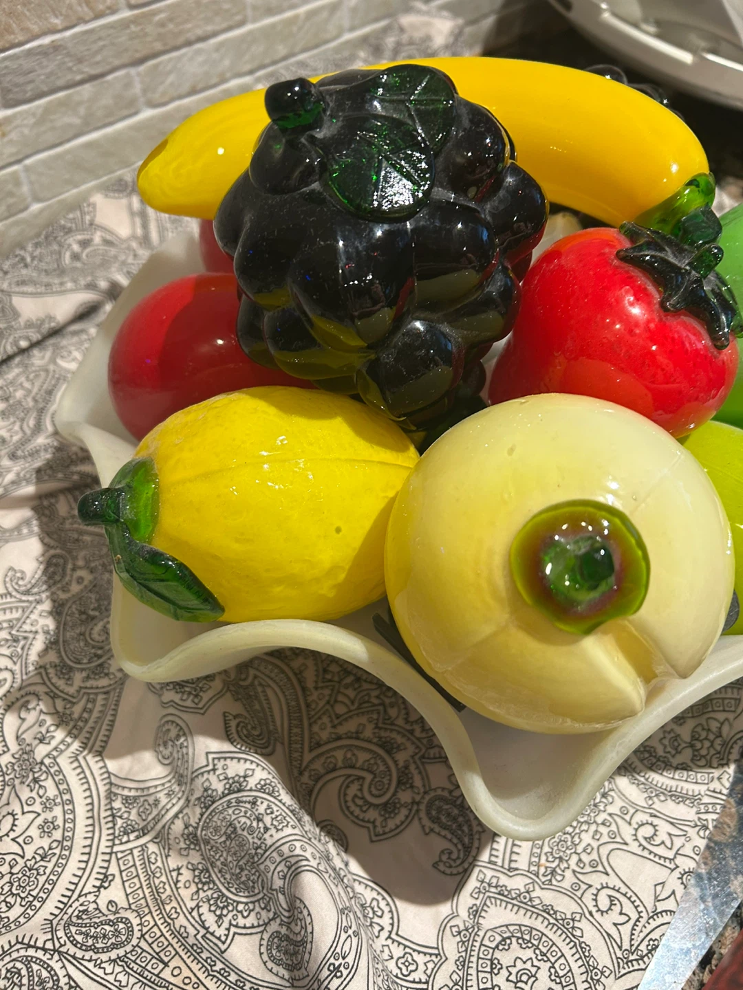 Decorative Glass Fruit Bowl - photo 2