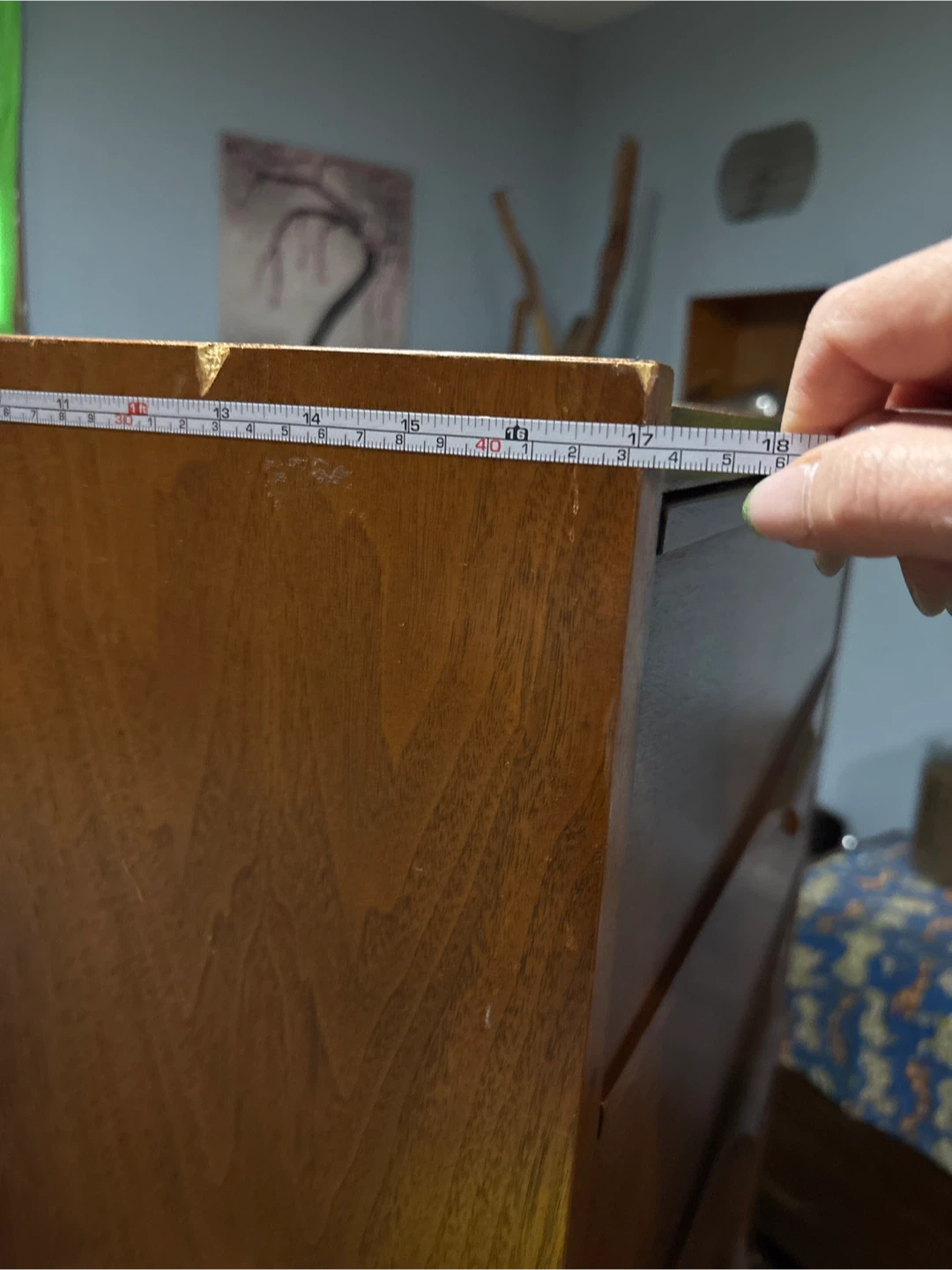 Tall Wooden Dresser - 5 Drawers - photo 2