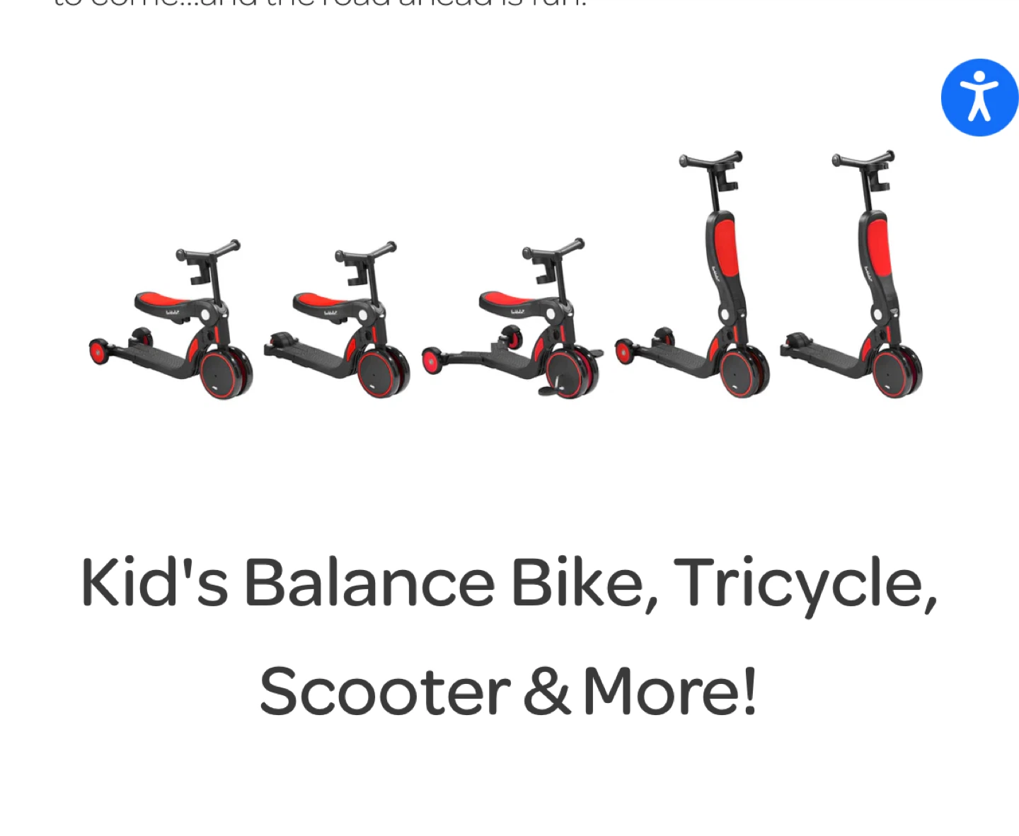 Larktale 5-in-1 Convertible Scooter/Balance Bike - photo 3