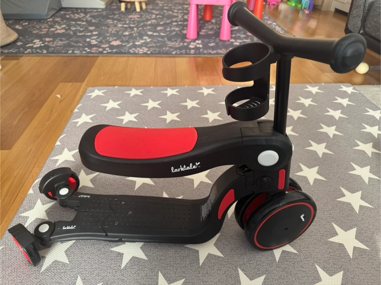 Larktale 5-in-1 Convertible Scooter/Balance Bike