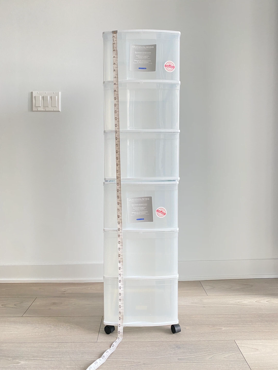 Premium Quality Big Stackable Transparent Drawers On Wheels - photo 3