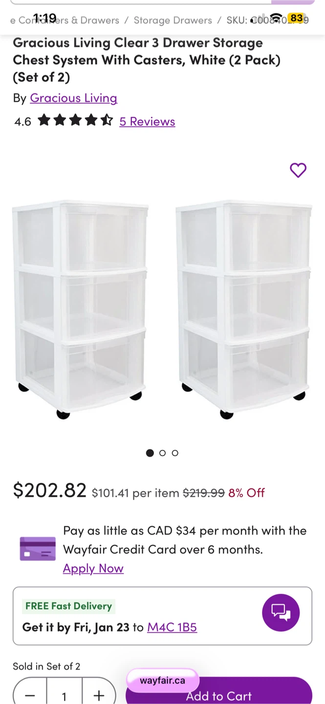 Premium Quality Big Stackable Transparent Drawers On Wheels - photo 2
