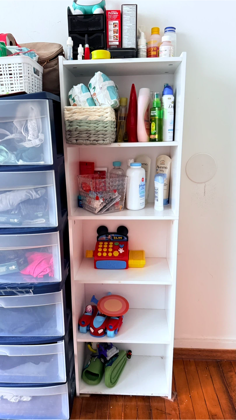 White 5-Shelf Bookcase