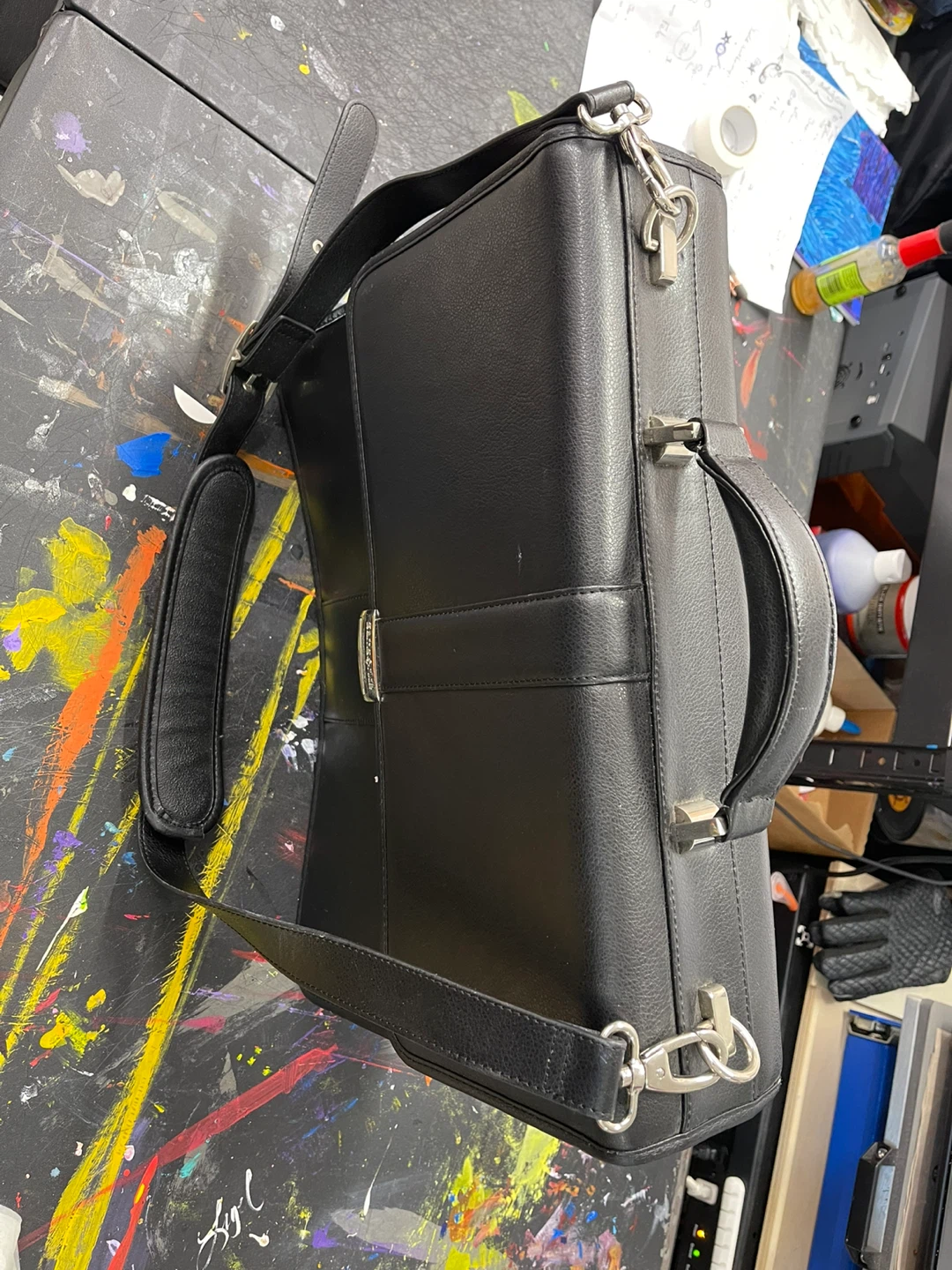 Samsonite Black Leather Briefcase - photo 3
