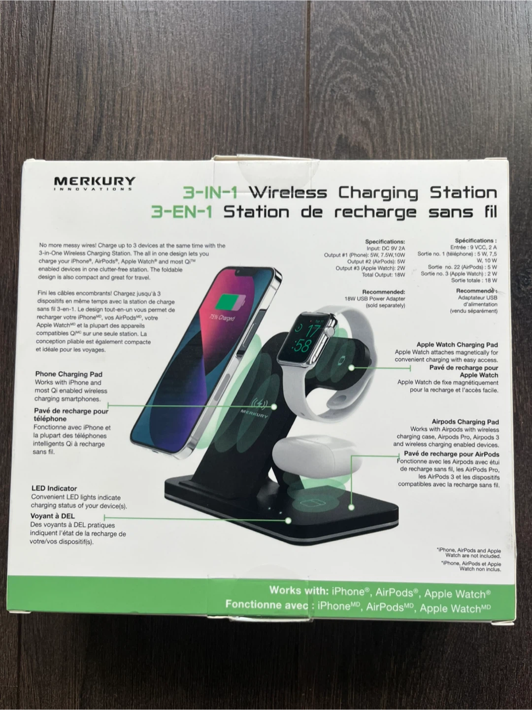 Merkury Innovations 3-in-1 Wireless Charging Station - photo 2