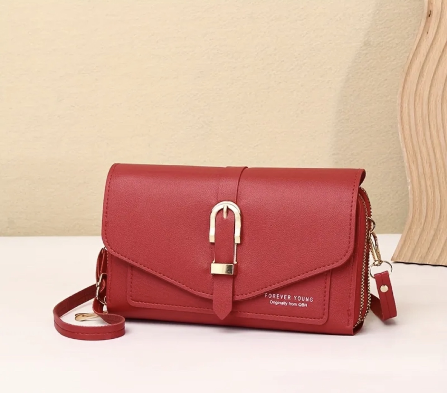Brand New-Red Forever Young Crossbody Bag - photo 5