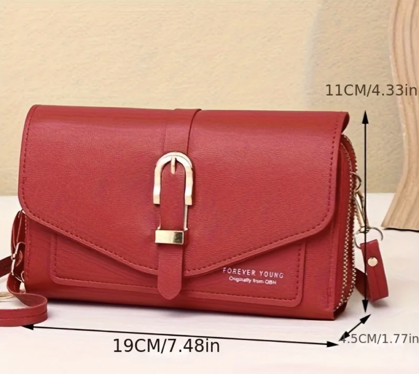 Brand New-Red Forever Young Crossbody Bag - photo 2
