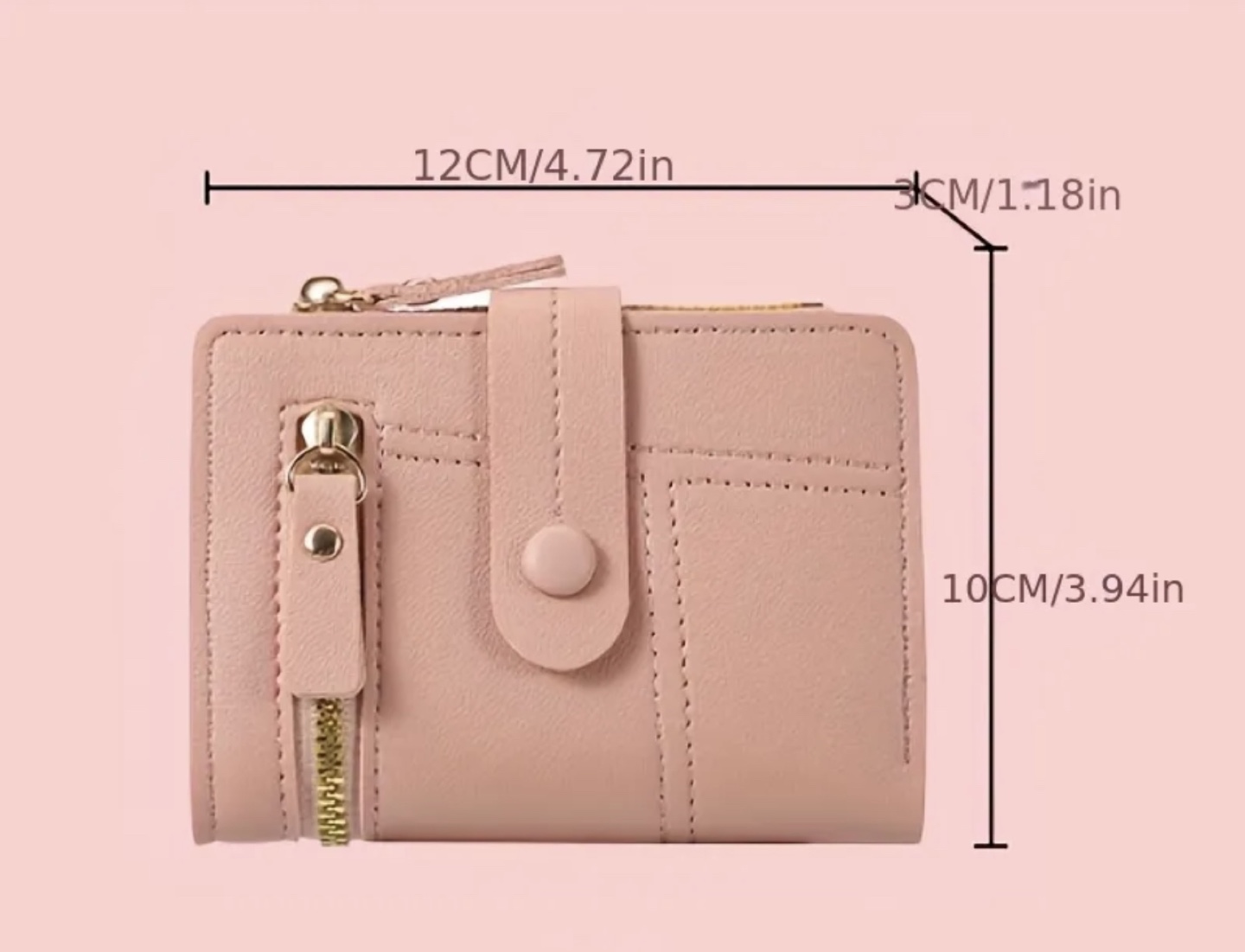 Brand New-Cute Bi-Fold Wallet - Red - photo 3