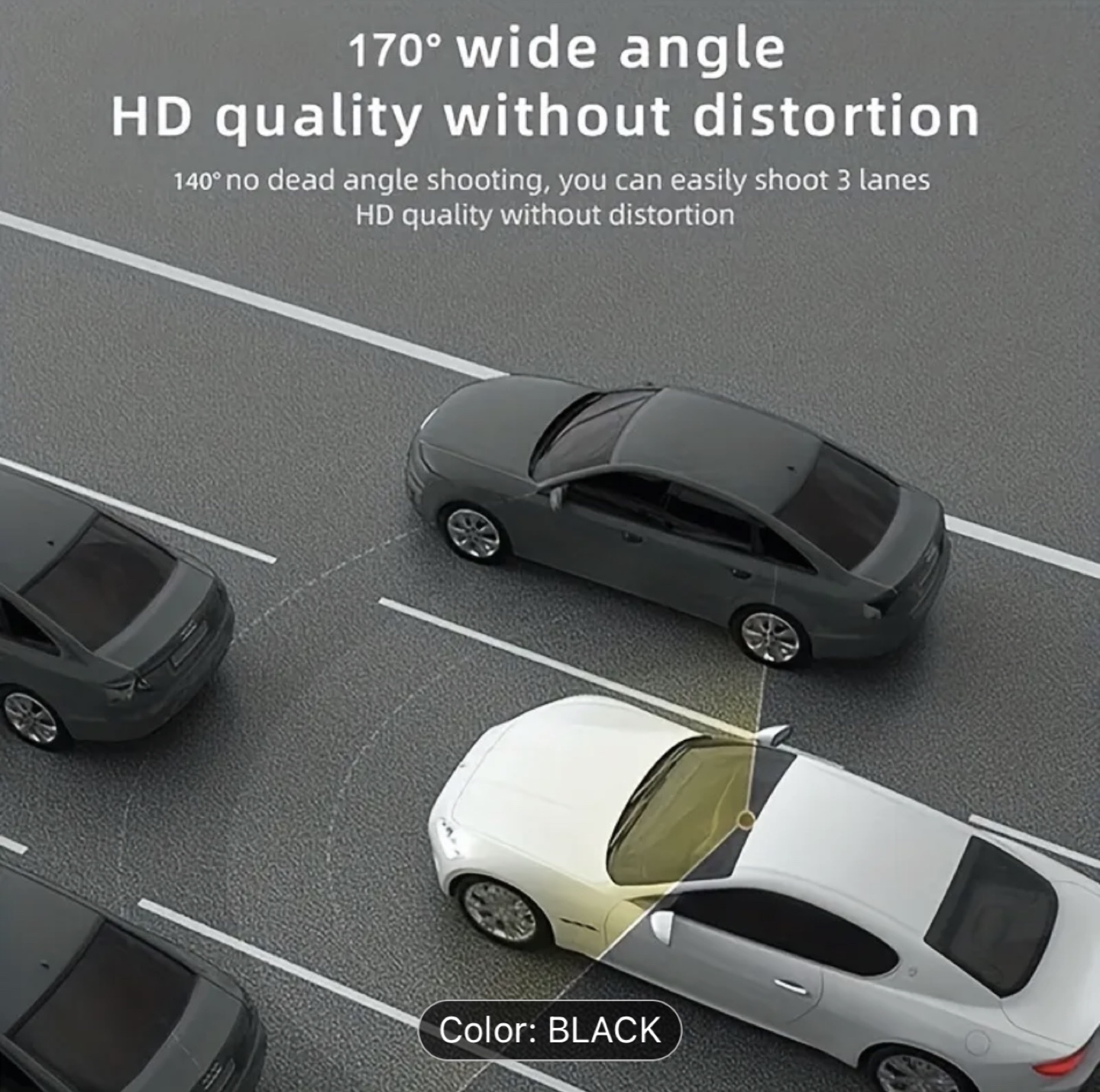 Brand New-Full HD 1080P Car DVR Dash Cam - Black - photo 4