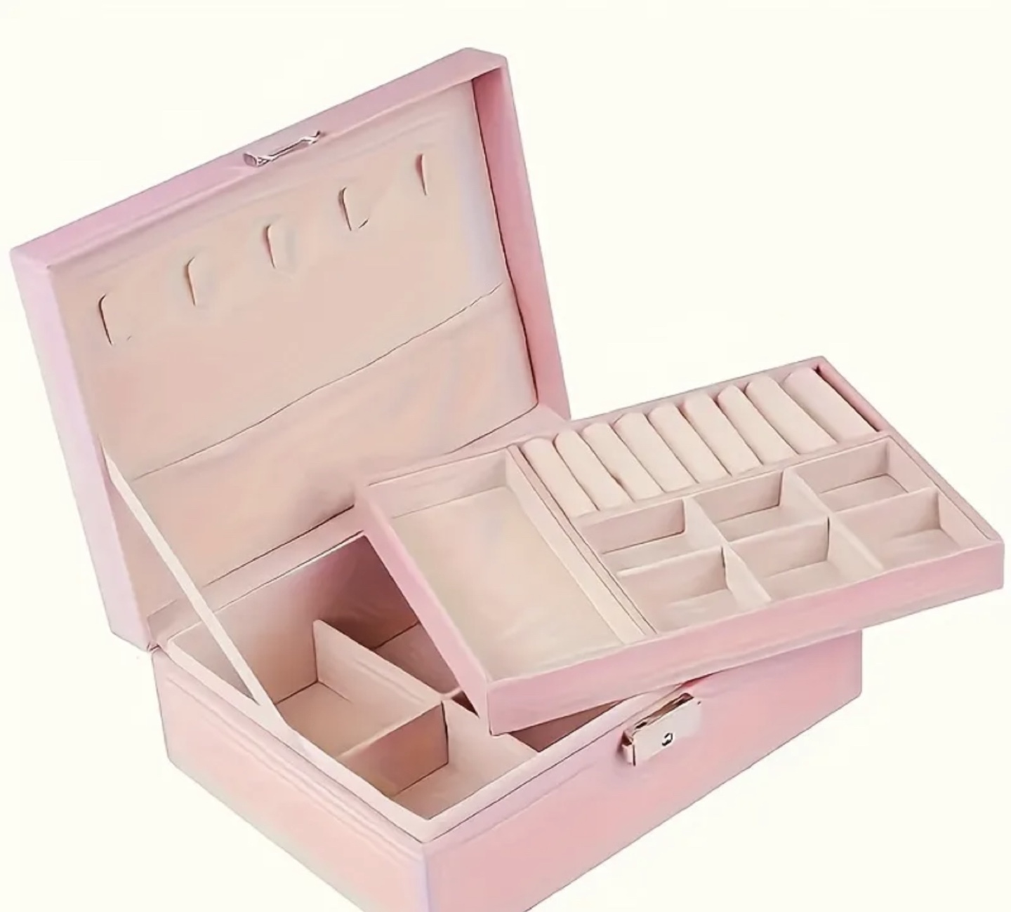 Brand New-Jewelry Box Organizer - Pink