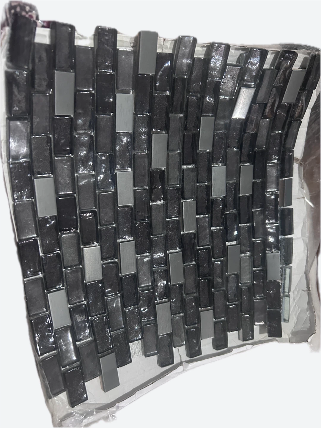 Mosaic glass Tile, 11.5 x 11.875 inches - photo 2