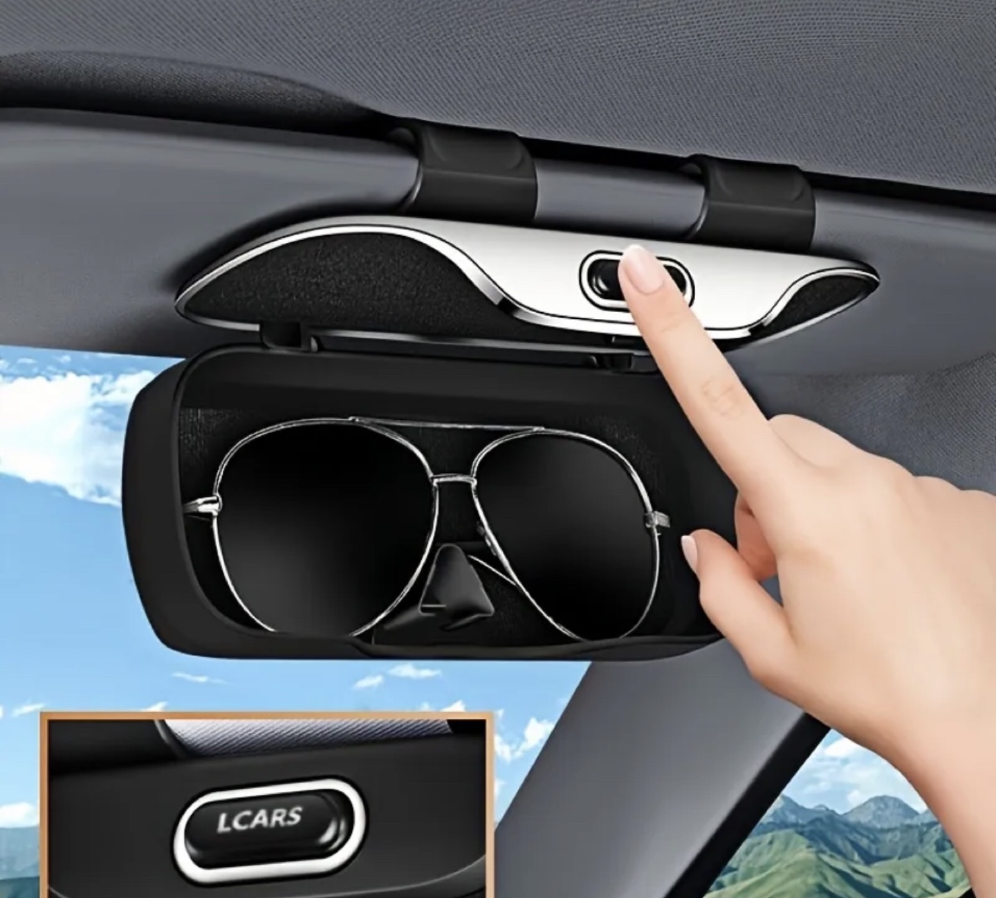 Brand New-LCARS Car Sun Visor Sunglasses Holder - photo 3