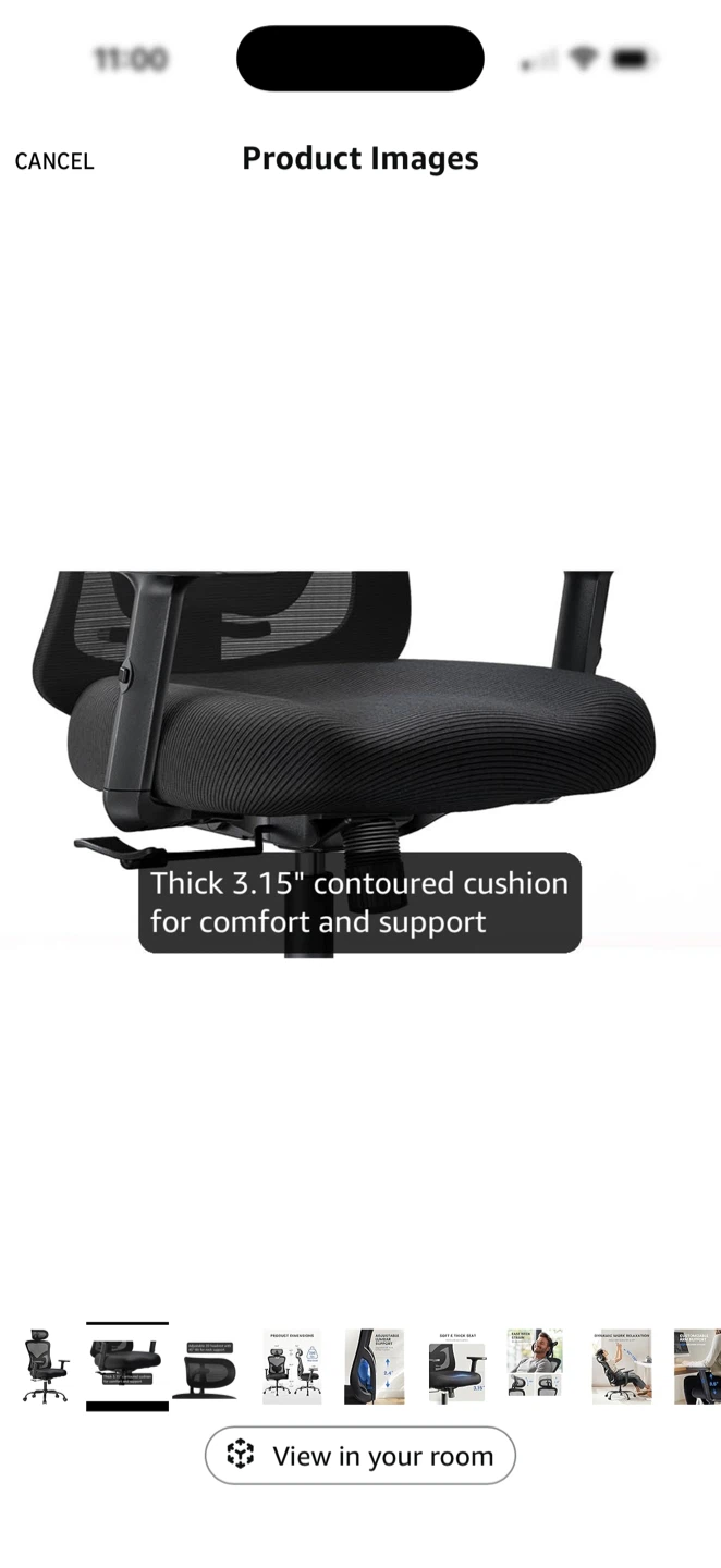 Ergonomic Mesh Office Chair with Headrest - photo 3