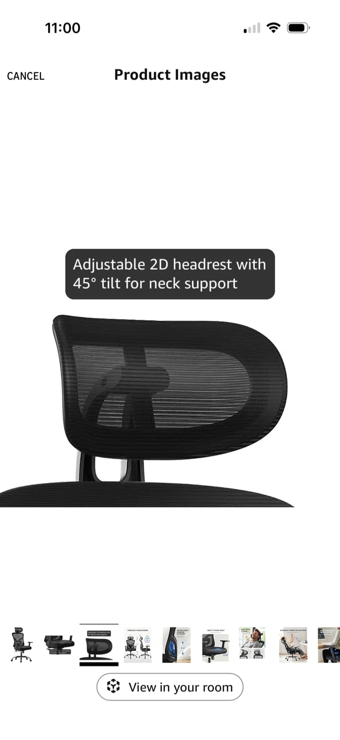 Ergonomic Mesh Office Chair with Headrest - photo 4