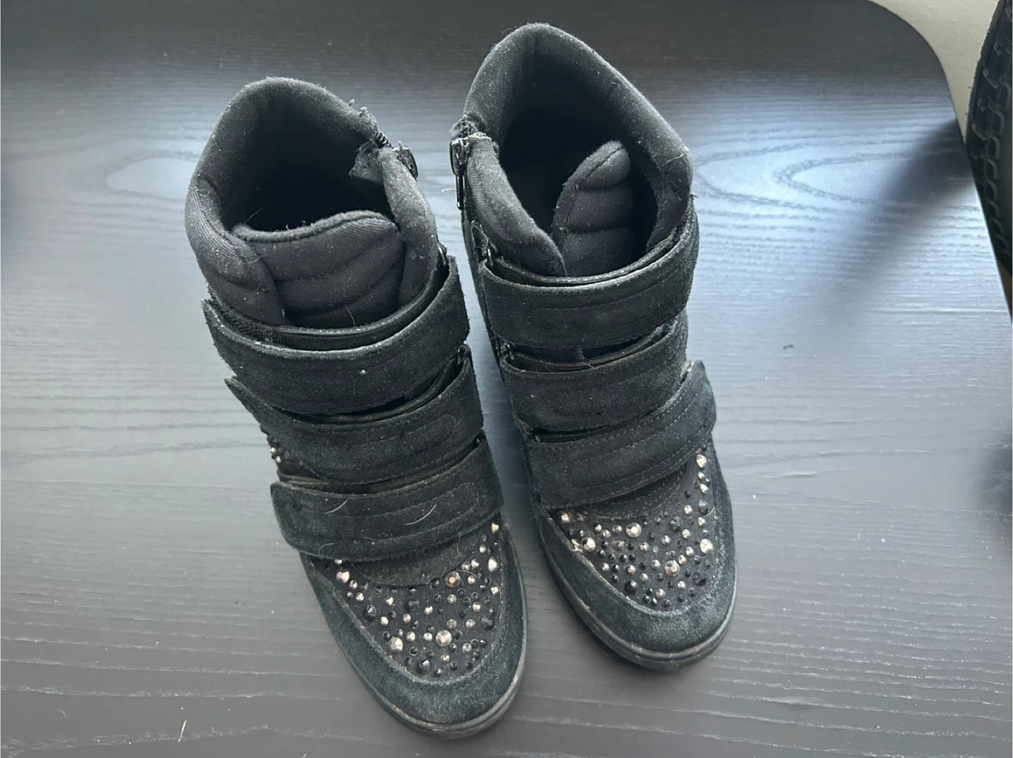 Aldo Black Wedge Sneakers - Size 7.5 - photo 2