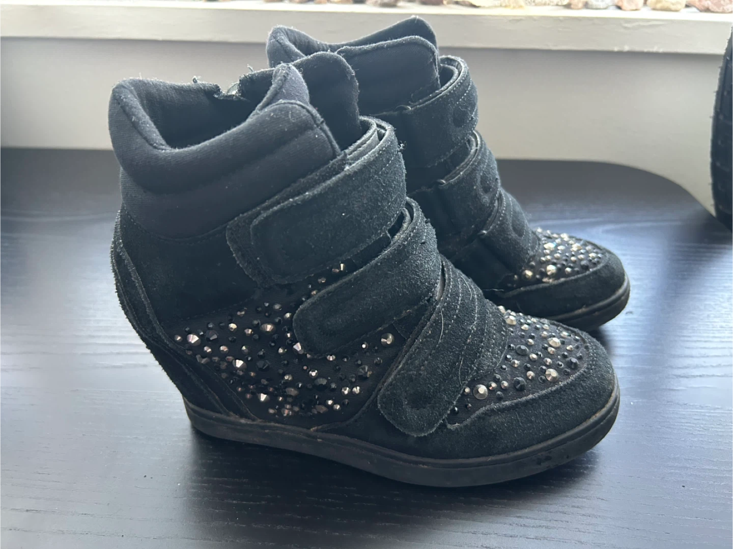 Aldo Black Wedge Sneakers - Size 7.5