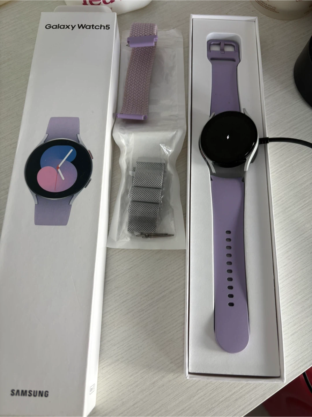 Samsung Galaxy Watch 5 40mm Lavender full box set