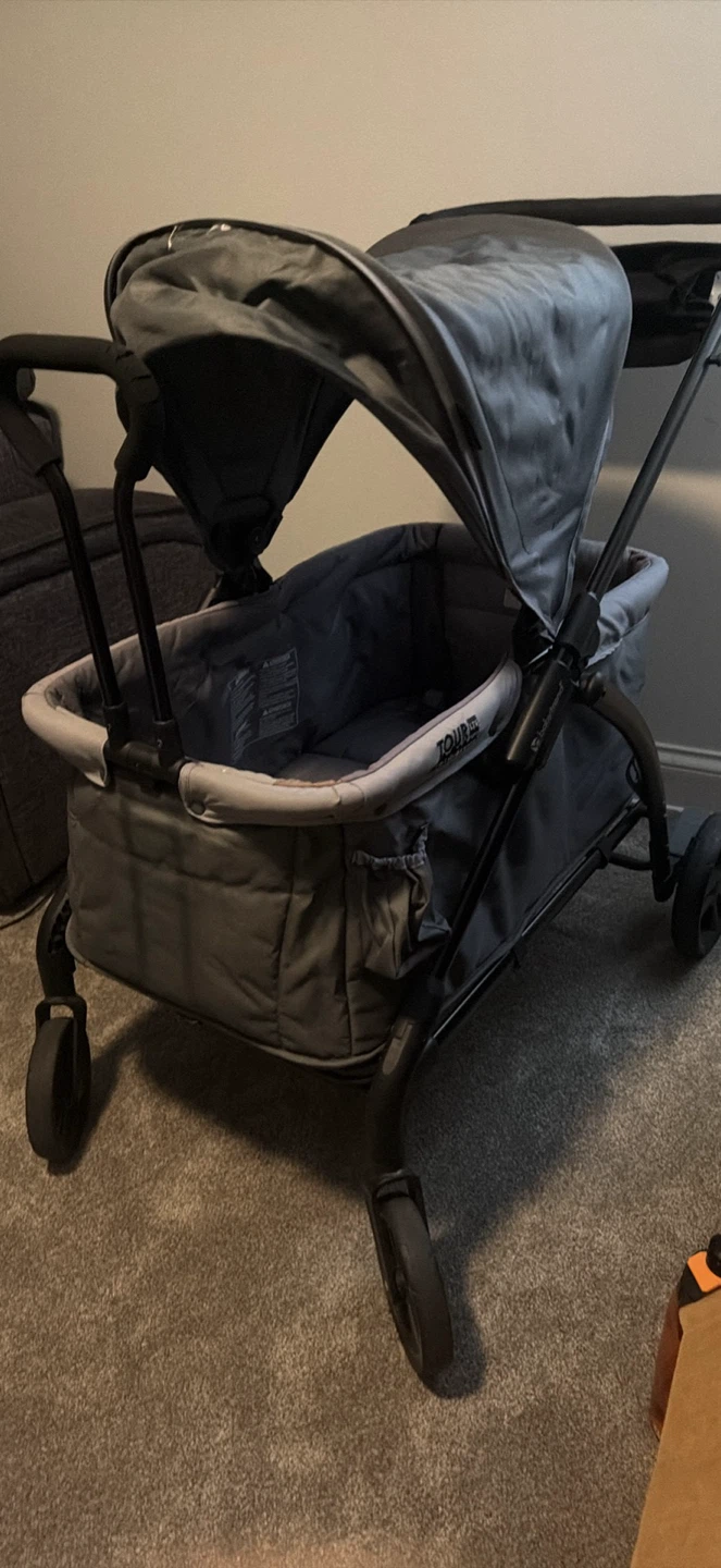Baby Trend Tour 2-in-1 Gray Stroller Wagon - photo 2
