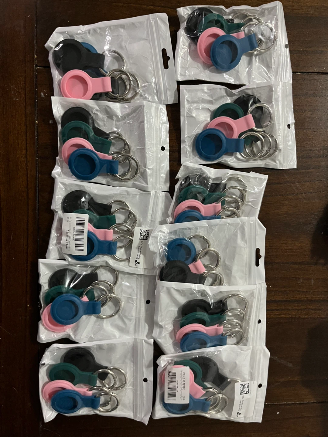 Air Tag Silicone Case - Pink/Gray/Blue/Black - photo 3