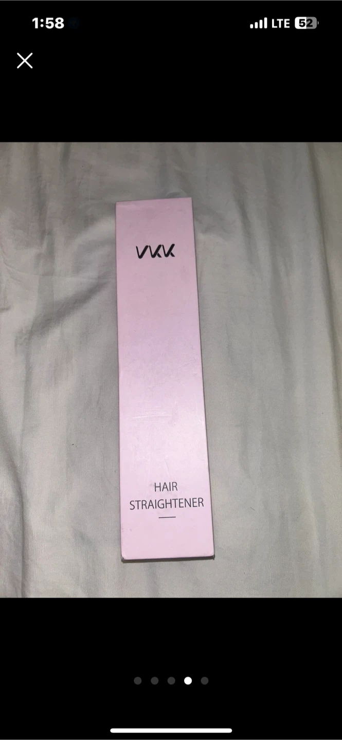 VKK Hair Straightener Brush Pink - photo 4