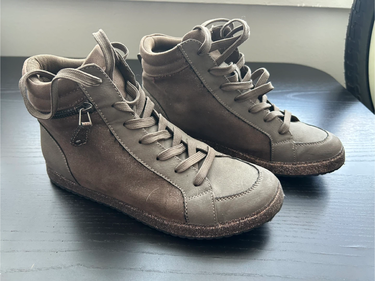 Brown High Top Sneakers - photo 2
