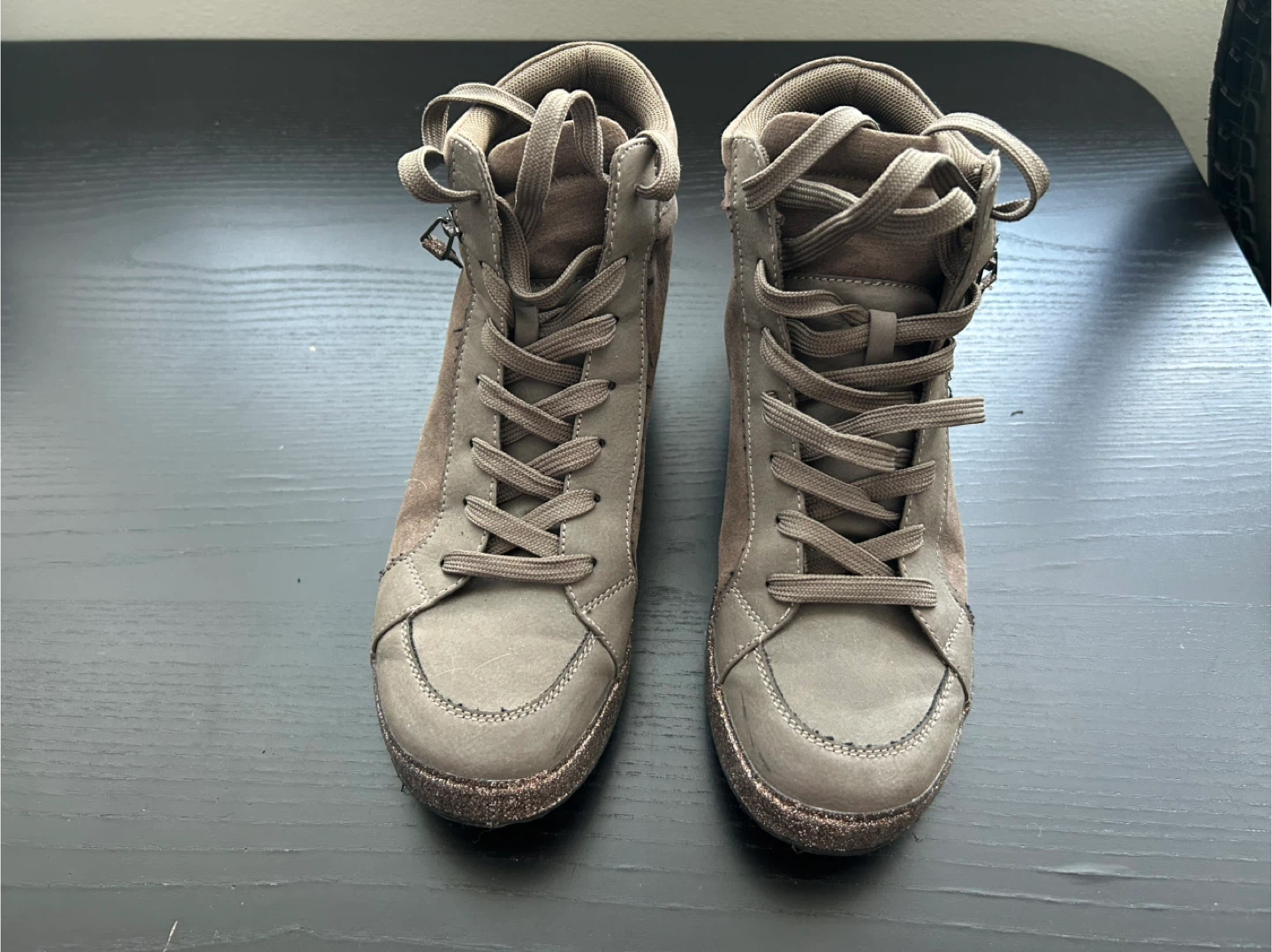 Brown High Top Sneakers