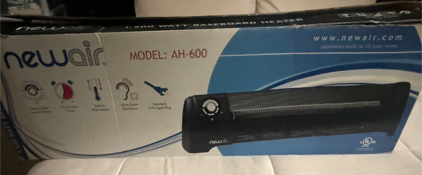 NewAir AH-600 Baseboard Heater