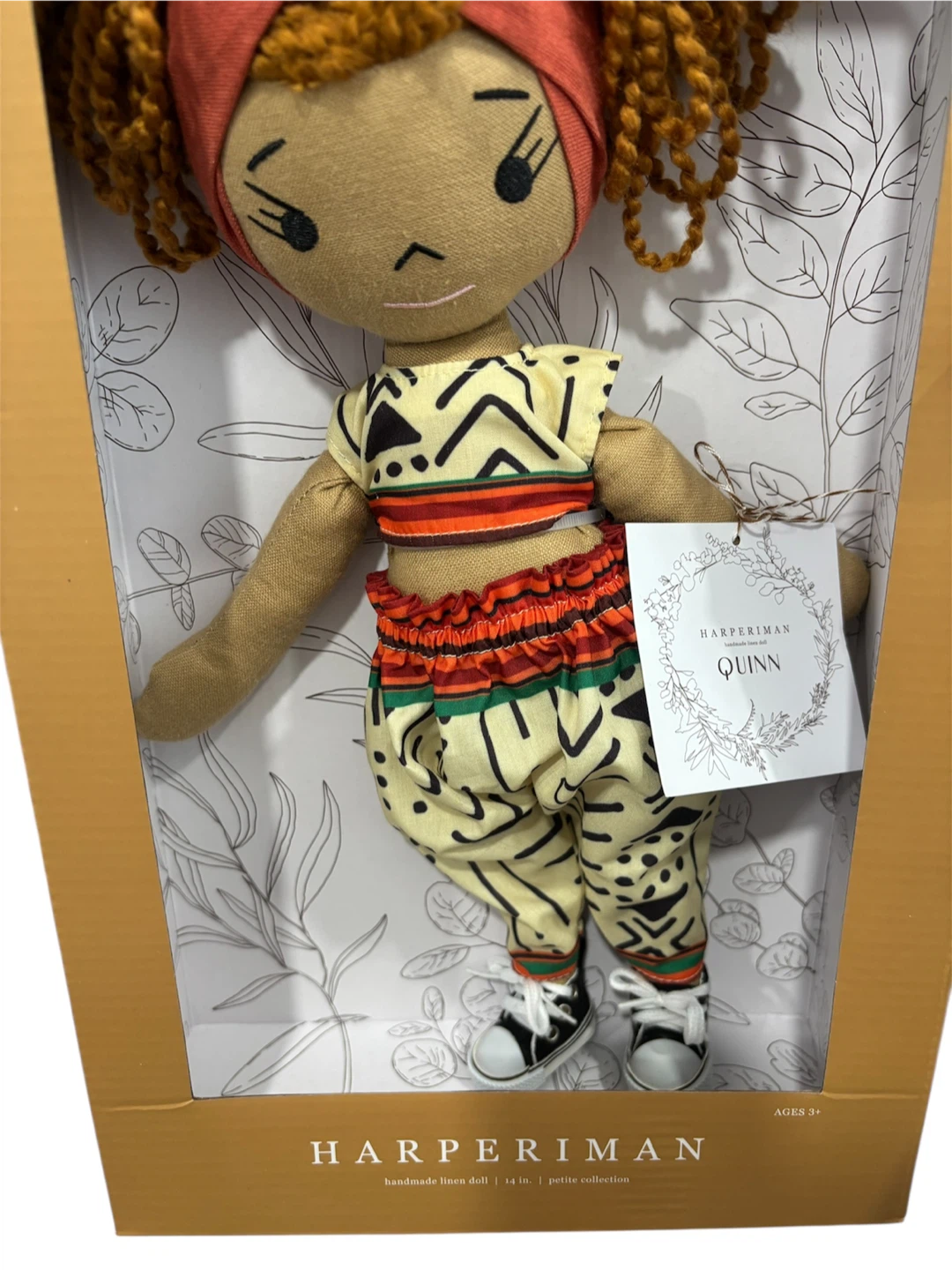 Harperiman Quinn Handmade Linen Doll - New in Box - photo 4