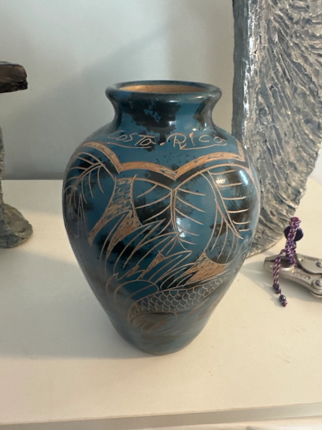 Blue Costa Rica Vase - Approx 7" Tall - photo 2