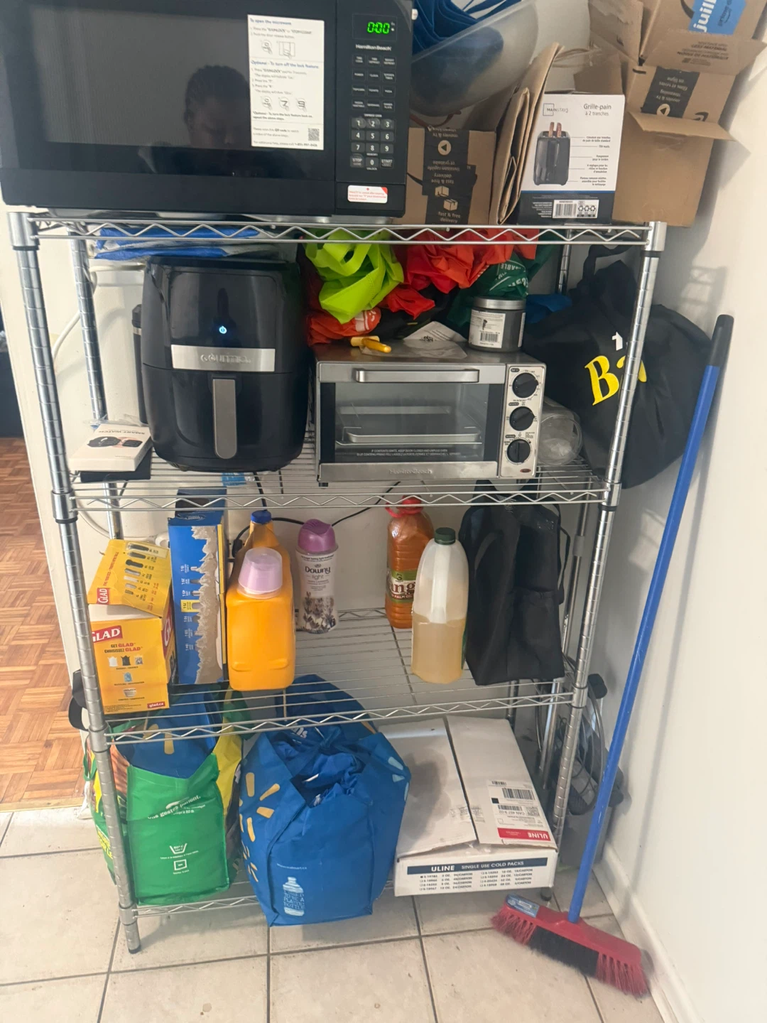 Metal Shelving Unit