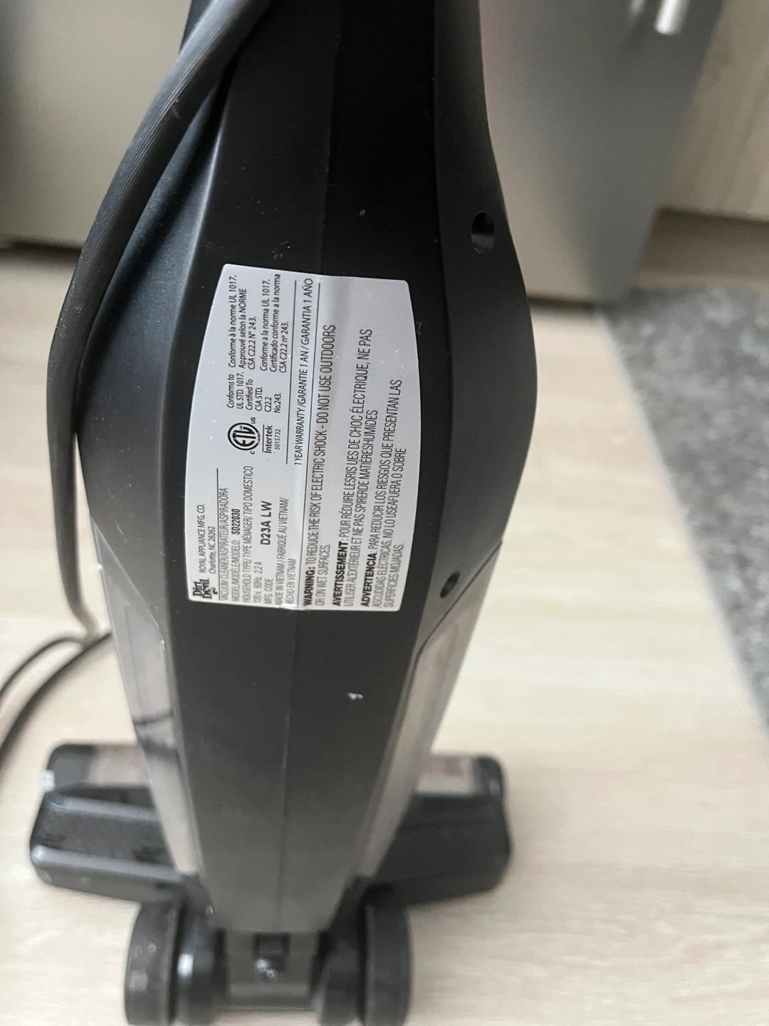 Dirt Devil Power Stick Vacuum D23A LW - photo 2