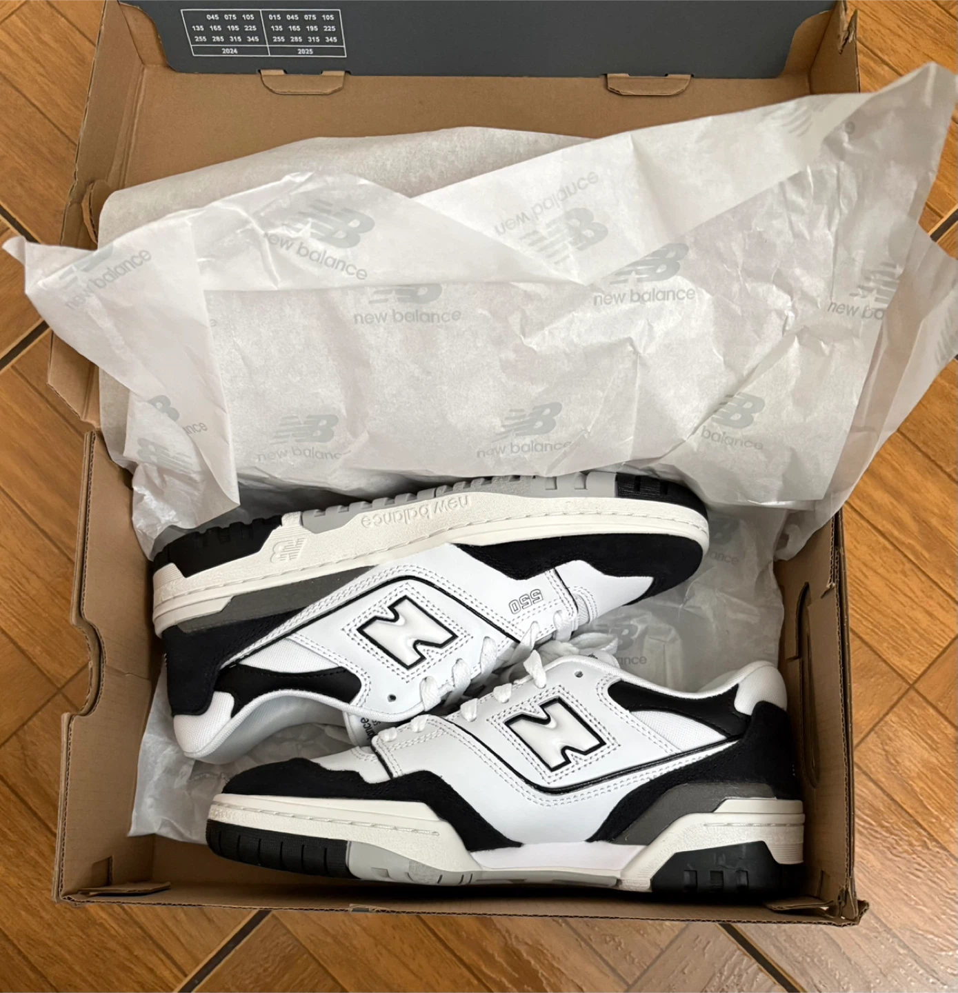 New Balance 550 White Black Rain Cloud