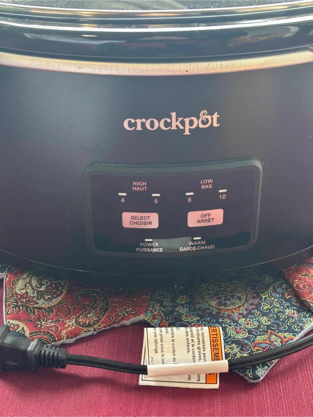 Crockpot Slow Cooker 6 quart - photo 3