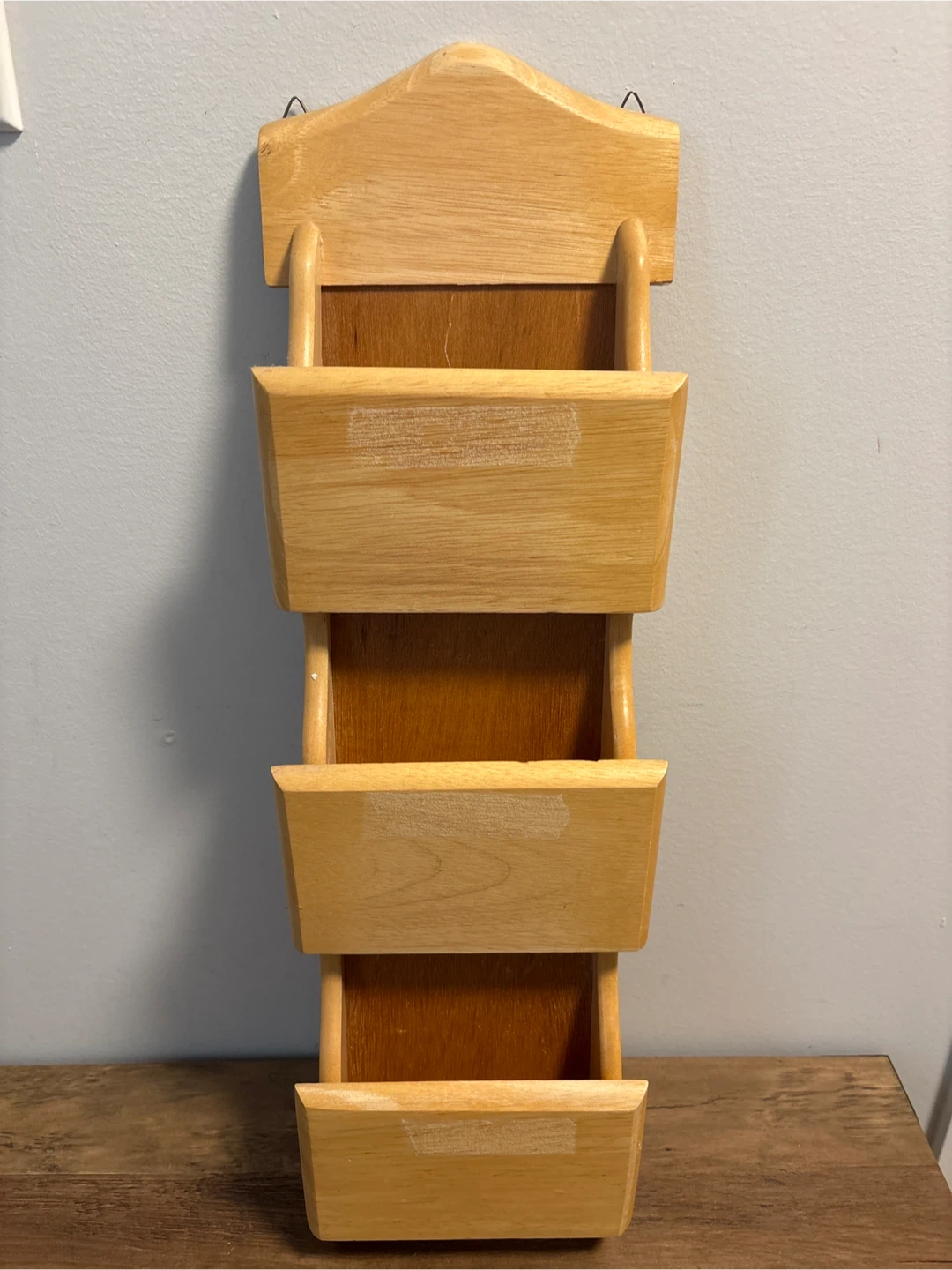 Wooden Wall Organizer or Envelope Organizer