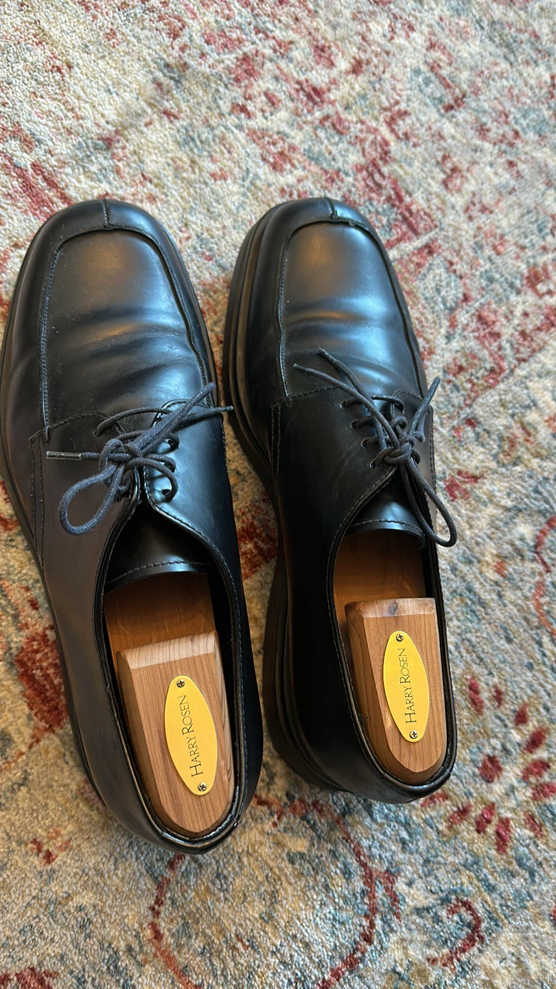 Prada Black Leather Dress Shoes - Size 8